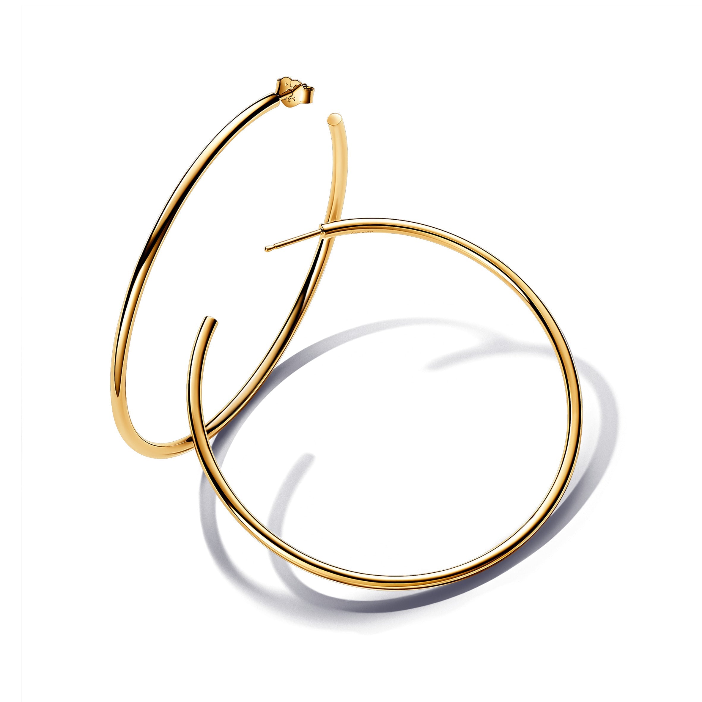 14K Gold-Plated Hoop Earrings