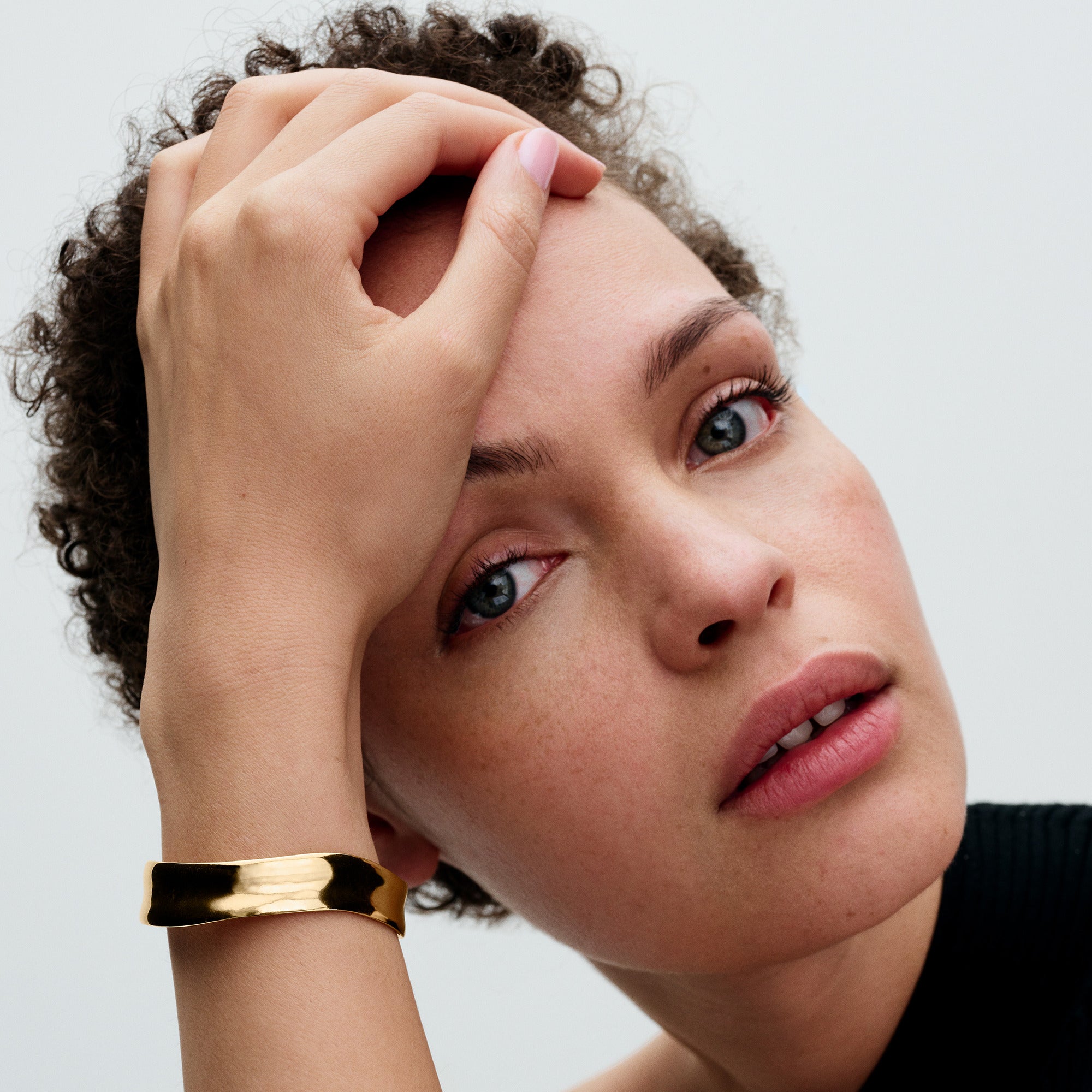 14K Gold-Plated Open Bangle