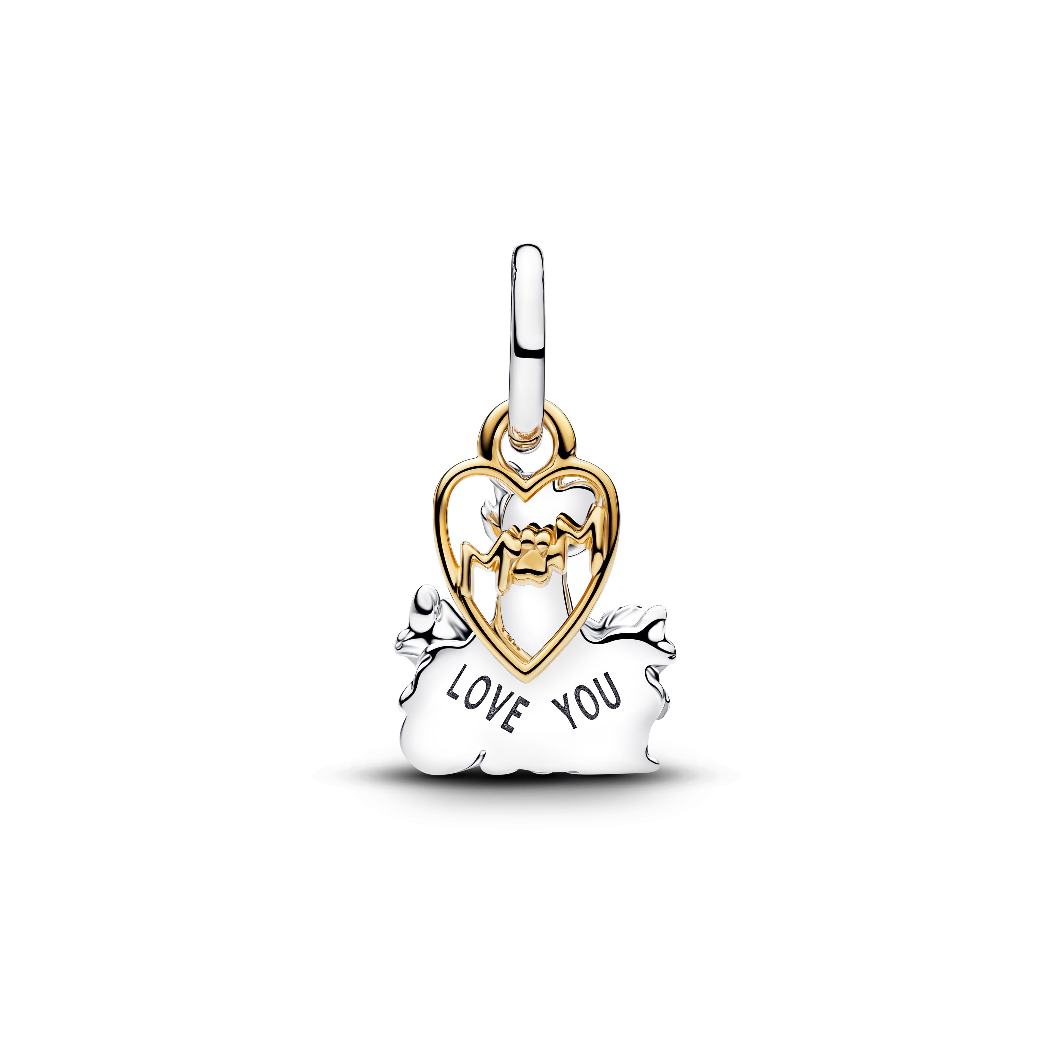 Disney Aristocats Sterling Silver And 14K Gold-Plated Double Dangle With Pink And Blue Enamel