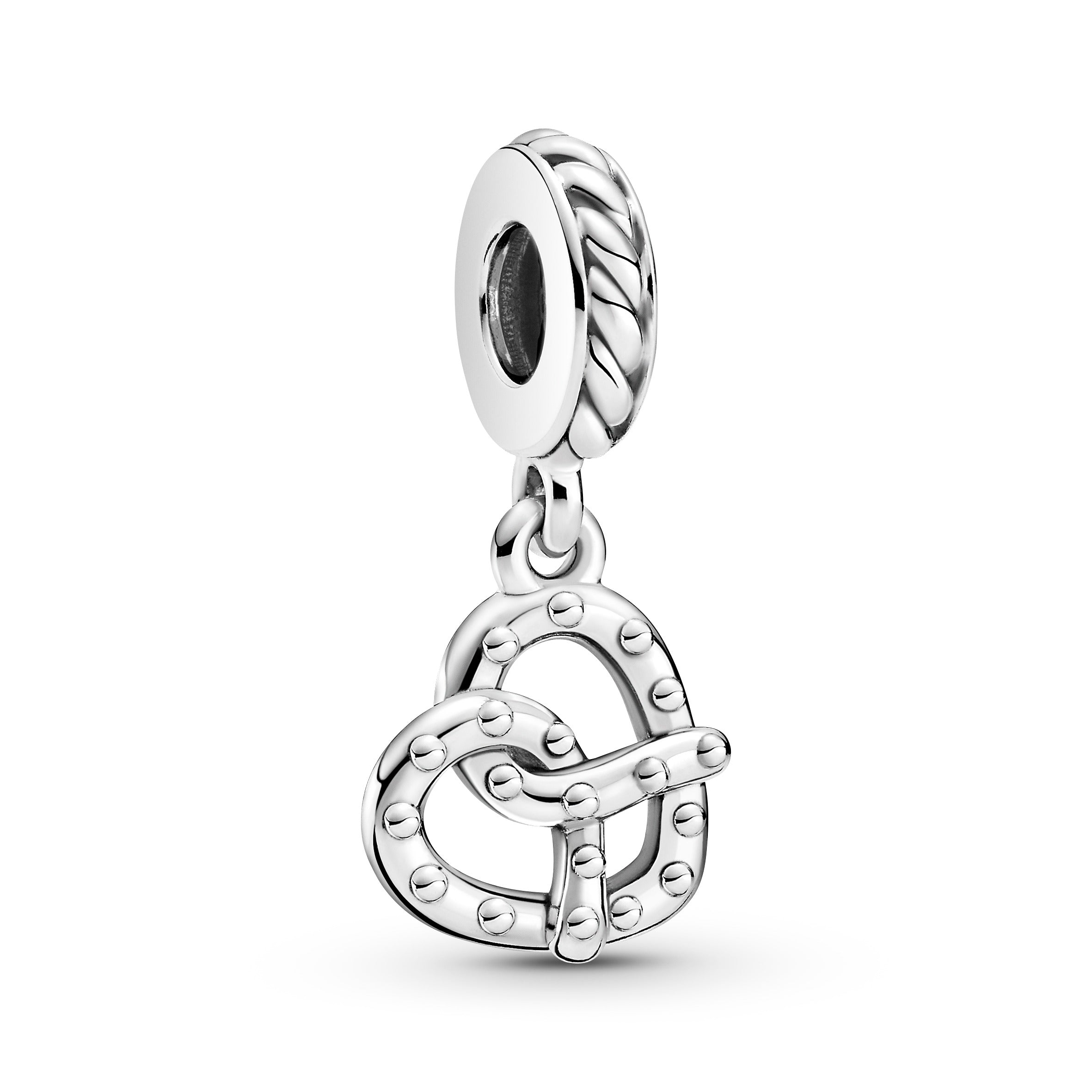 Pretzel Sterling Silver Dangle