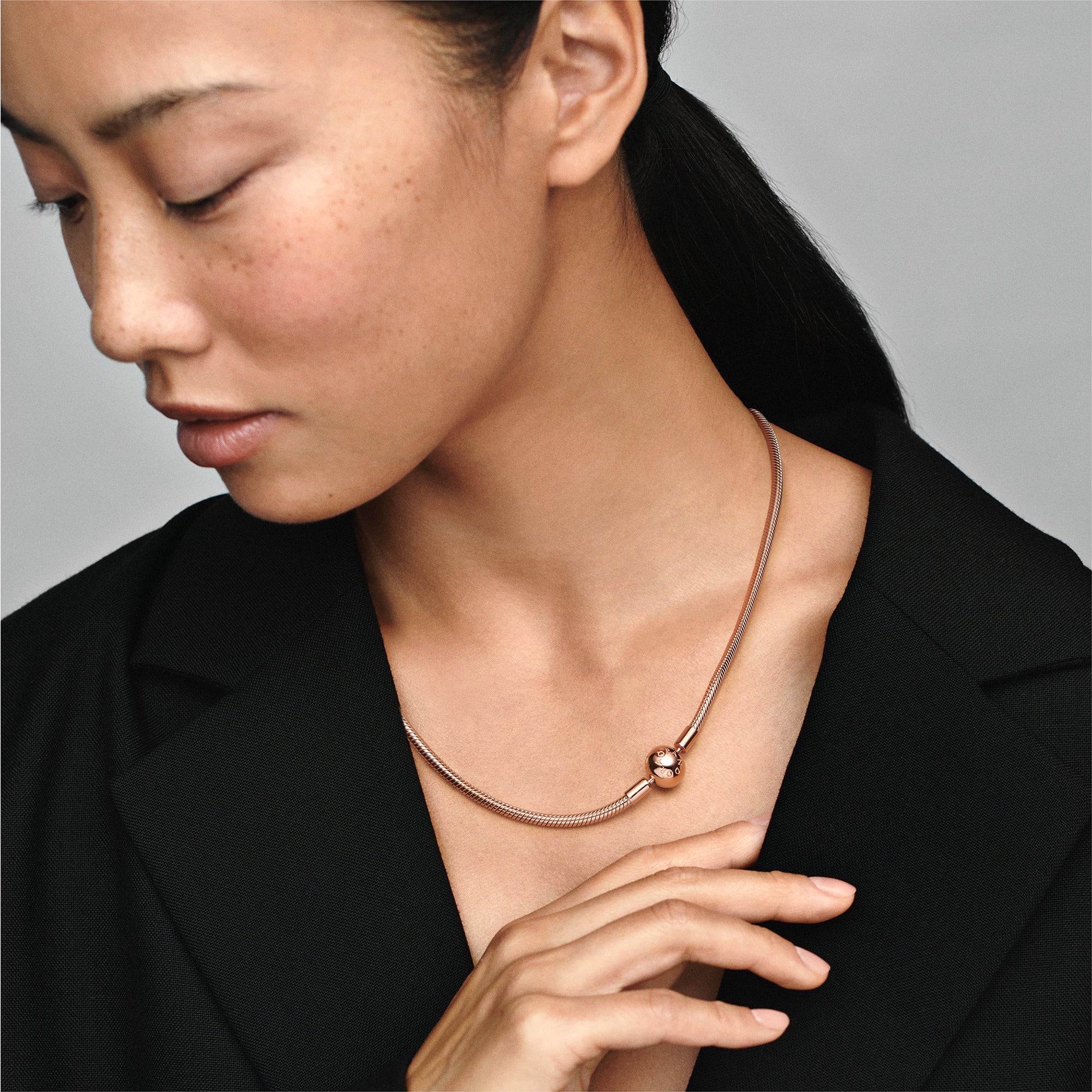 Snake Chain 14K Rose Gold-Plated Necklace