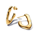 14K Gold-Plated Hoop Earrings