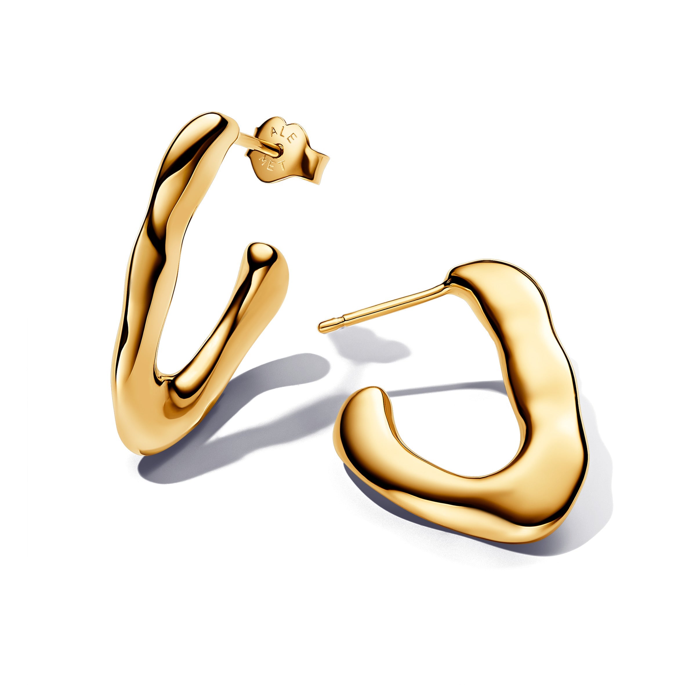 14K Gold-Plated Hoop Earrings