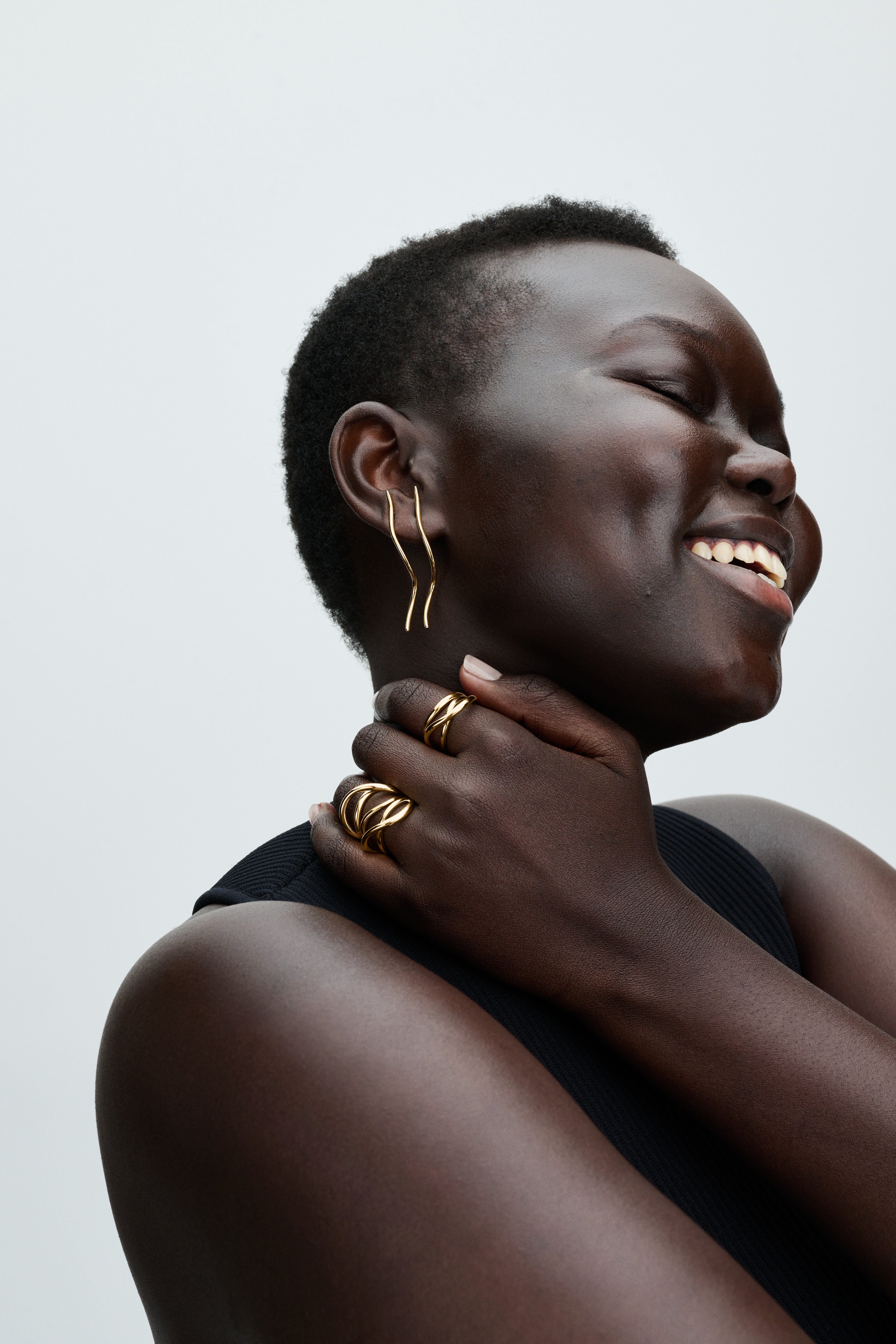 14K Gold-Plated Stud Earrings