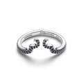 Disney Maleficent Sterling Silver Ring With Black Crystal