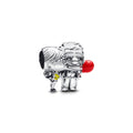 Disney Up Carl & Ellie Sterling Silver Charm With Red, Black And Yellow Enamel
