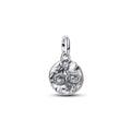 Infinity Snake Sterling Silver Medallion With Clear Cubic Zirconia