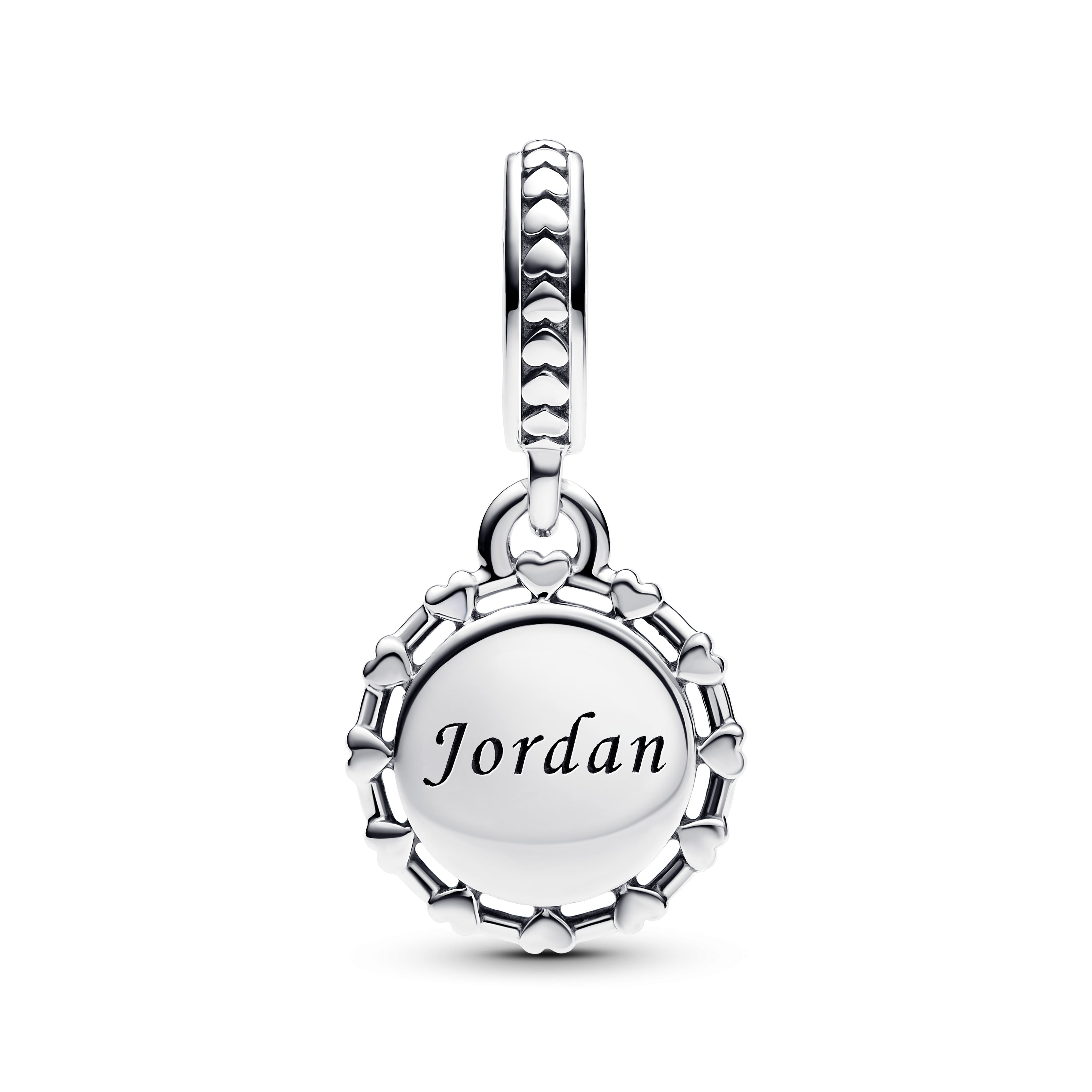 Jordan Sterling Silver Dangle With Red, Black, Green And White Enamel
