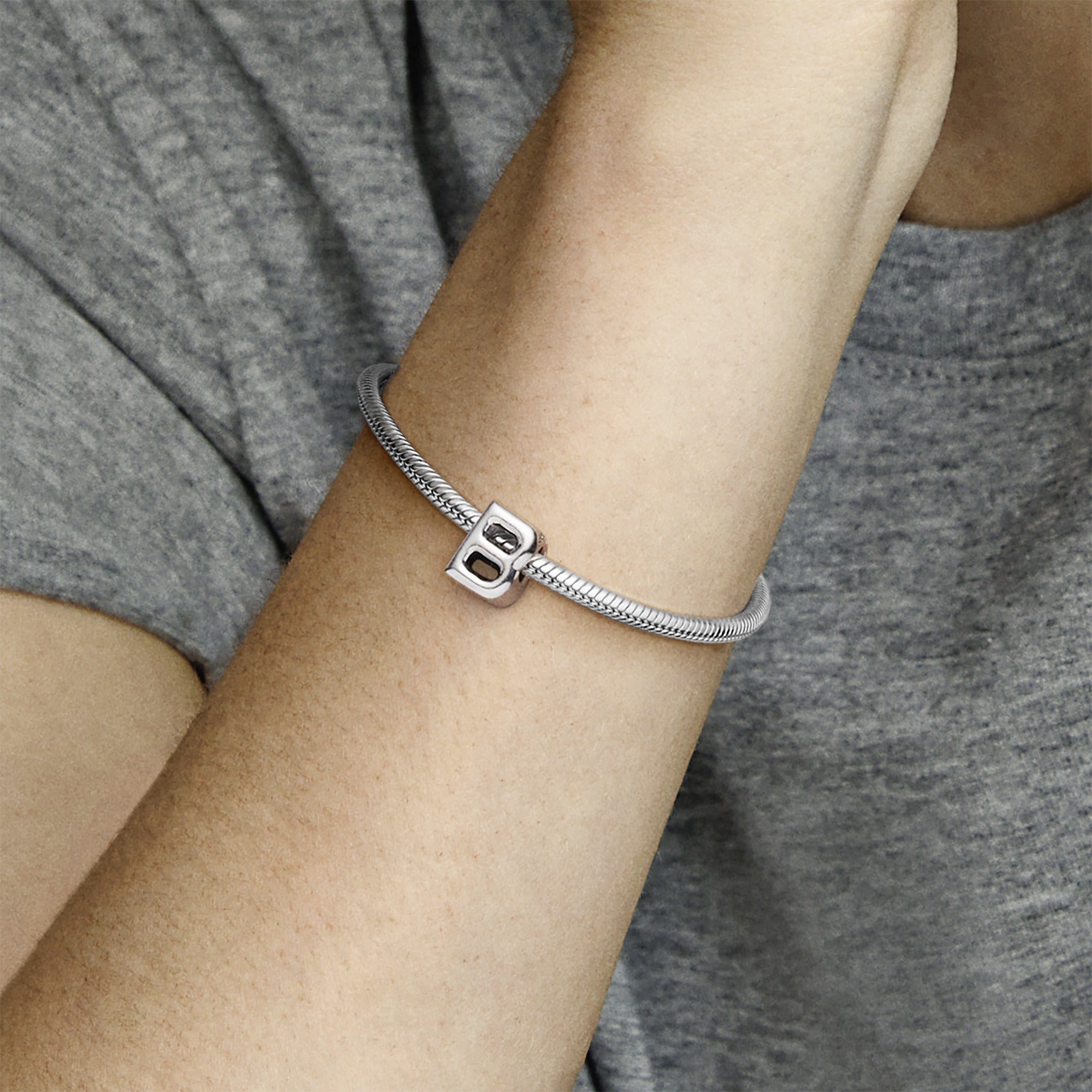 Letter B Silver Charm
