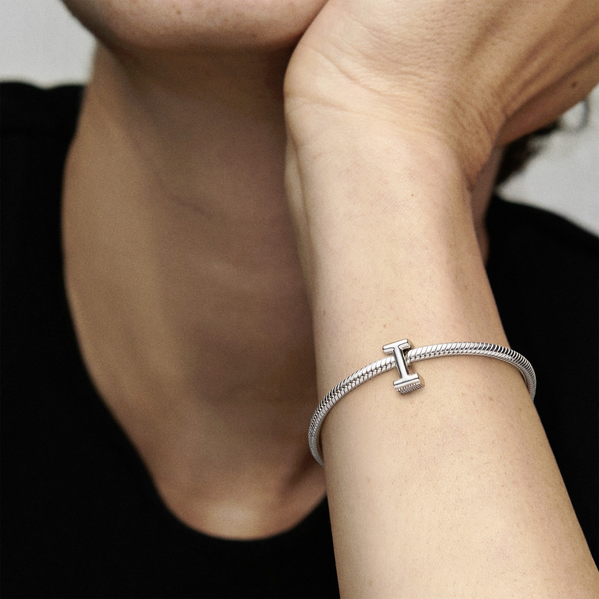 Letter I Silver Charm