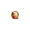 Marvel Iron Man 14K Gold-Plated Charm With Glow In The Dark And Red Enamel