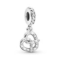 Pretzel Sterling Silver Dangle