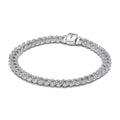 Sterling Silver Bracelet With Clear Cubic Zirconia
