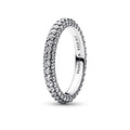 Sterling Silver Ring With Clear Cubic Zirconia
