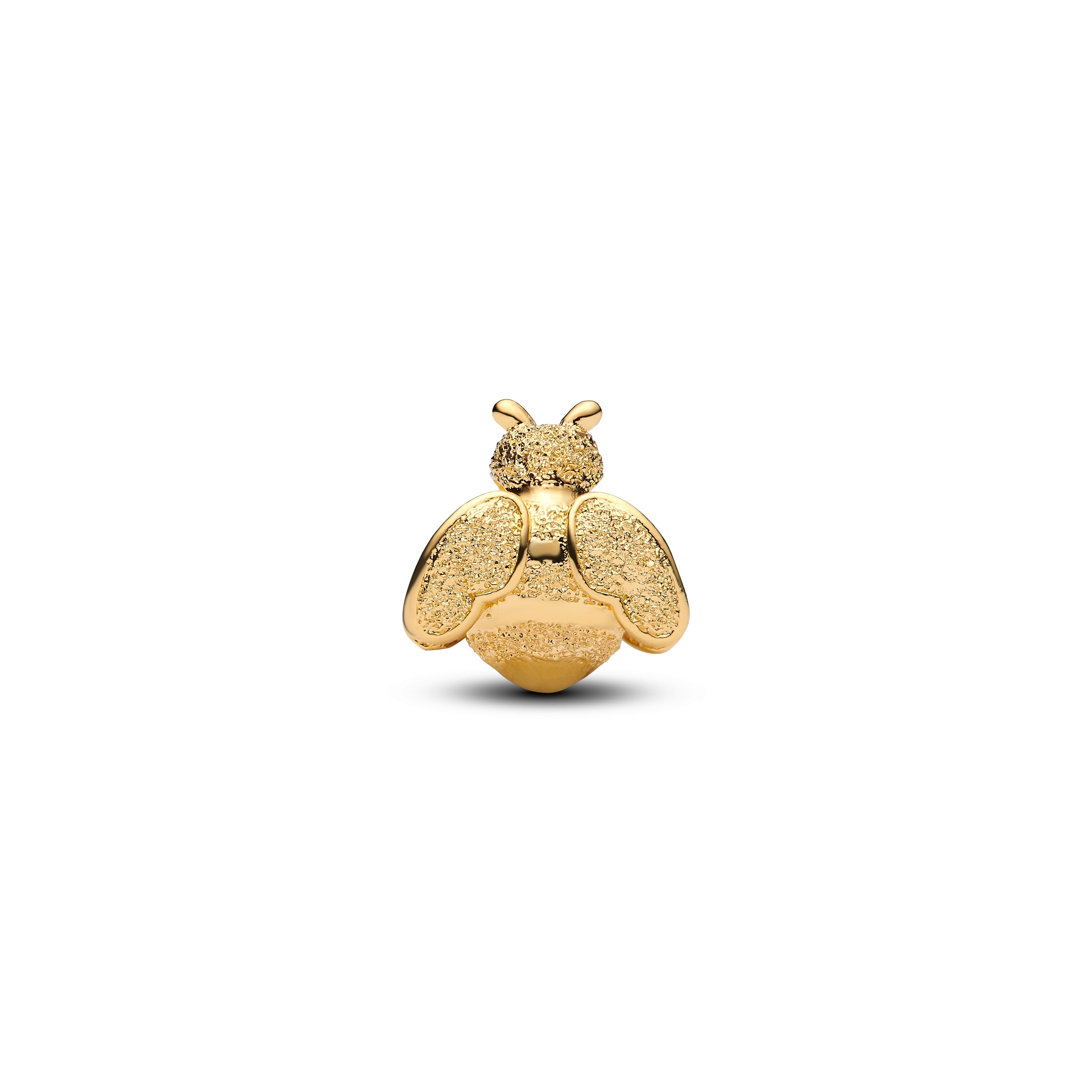 Textured Bee 14K Gold-Plated Mini Charm