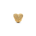 Textured Heart 14K Gold-Plated Mini Charm
