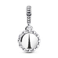 The Burj Khalifa Dubai Sterling Silver Dangle With Black Enamel