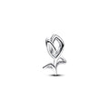 Tulip Sterling Silver Charm