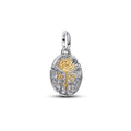 Rose Sterling Silver And 14K Gold-Plated Medallion